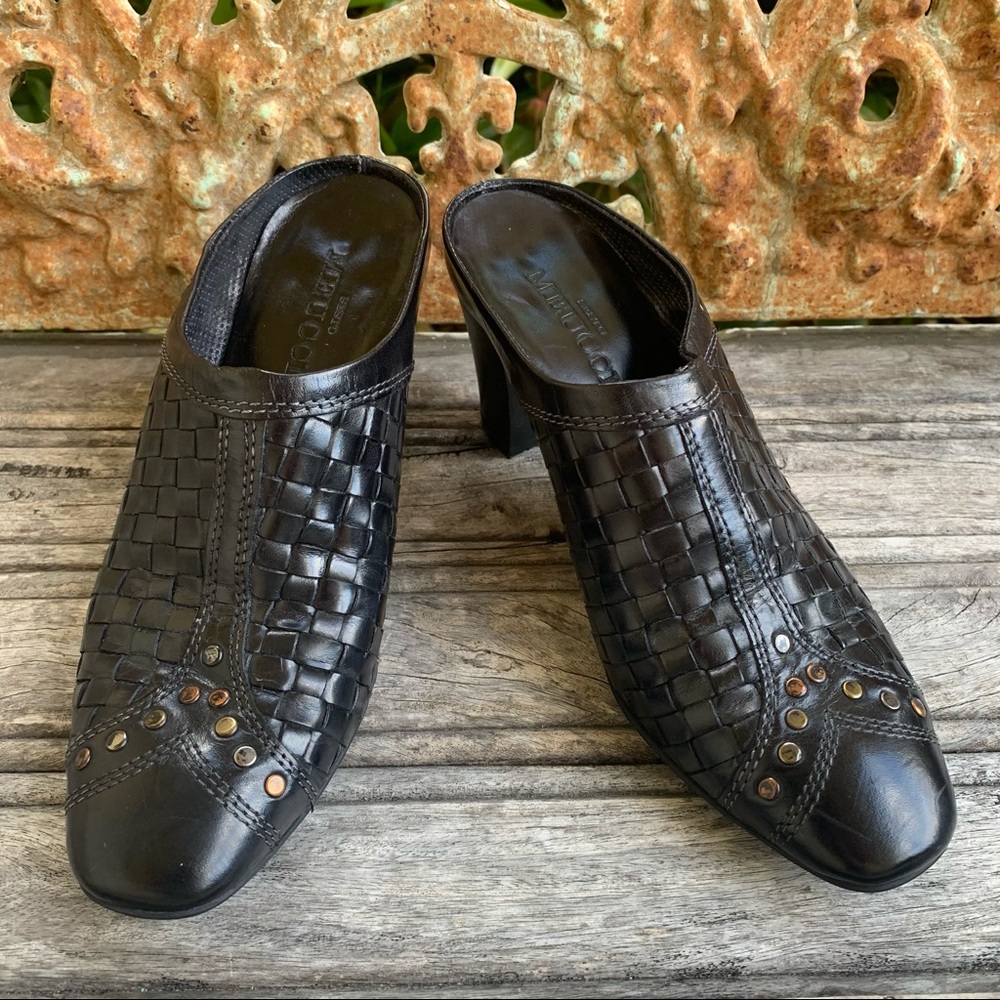 Sesto Meucci Black Leather Slip-on Boots 🌺